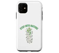 Step Into Nature Minimal Leaf Footprint Design Case for iPhone 11