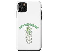 Step Into Nature Minimal Leaf Footprint Design Case for iPhone 11 Pro Max