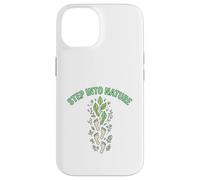 Step Into Nature Minimal Leaf Footprint Design Case for iPhone 14