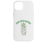 Step Into Nature Minimal Leaf Footprint Design Case for iPhone 14 Plus