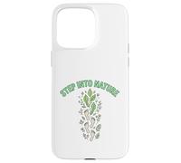 Step Into Nature Minimal Leaf Footprint Design Case for iPhone 15 Pro Max