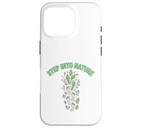 Step Into Nature Minimal Leaf Footprint Design Case for iPhone 16 Pro