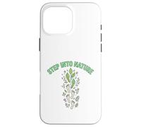 Step Into Nature Minimal Leaf Footprint Design Case for iPhone 16 Pro Max