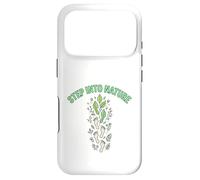 Step Into Nature Minimal Leaf Footprint Design Case for iPhone 17 Pro