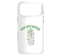Step Into Nature Minimal Leaf Footprint Design Case for iPhone 17 Pro Max