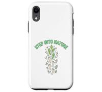 Step Into Nature Minimal Leaf Footprint Design Case for iPhone XR