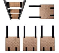 Step Ladder Bed Cover - Soft 4 Piece Non-Slip Comfort Reduction Slides Reinforced Safety for Bunk Bed Ladder Use | Home Dorm Camping Car