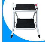 Step Ladder Small Folding 2 Step Stool with Wide & Anti-Slip Pedals Portable Two Step Stools for Household, Kitchen, Office, Up to 330lb Weight Capacity