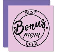 Step Mom Birthday Card, Best Bonus Mom Ever