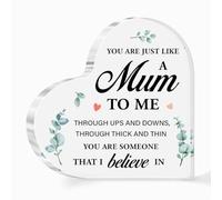 Step-Mom Gifts,Gift for Bonus Mom,You are Just Like A Mom to Me Sign Acrylic Heart Plaque,Gift for Stepmother Birthday Christmas Mother Day, Appreciation Gifts for Step-Mom 4x4 Inch