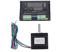 Step Motor with Silicon Steel Rotor, 2 Phase, 1.8° Step Angle, Adjustable Driver - Rapid Speed, Ideal for Printer and Engraving Machines
