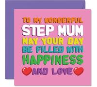 Step Mum Birthday Card, Happiness And Love