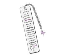 Step Mum Bookmarks Mothers Day Gifts Bookmarker Birthday Retirement Appreciate Love Quotes Engraved Keepsakes Thank You for Loving Me as Your Own Christmas Thanksgiving Women Book Lover Accessory