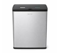 Step N' Sort 60L Touchless Dual Recycling Bin, Motion Sensor Kitchen Bin, 2 x 30L Removable Buckets, Soft Close Lid, Fingerprint Resistant Stainless Steel Rubbish Bin