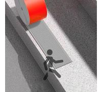 Step Nose Strips Anti Slip Strips for Stairs Walking Vinyl Protective Walking Edge Protector Vinyl Walking Sticker Pvctrim Stair Tread-Grey||T8cmxL4m