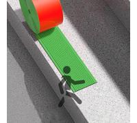 Step Nose Strips Anti Slip Strips for Stairs Walking Vinyl Step Edge Protector Vinylenez Walking Sticker Pvctrim Stair Tread-Green||T8cmxL10m