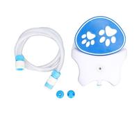 Step On Dog Water Fountain | Foot Activated Pet Water Container for Outdoor Dogs/Cats | Automatic Water Supply with Hose | Sturdy Secure Plastic Design