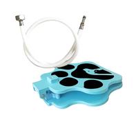 Step On Dog Water Fountain Paw Press Dispenser, Hydration Tool, Use Sprinkler Water Supply with Hose for Garden Camp Area Pet Play Zone Hot Weather Cool Box Hi
