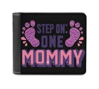 Step On Me Mommy Minimalist Wallet for Men Women Slim Bifold Purse with Card Holder