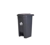 Step-On Trash Can Outdoor Waste Bin for Garden & Patio,Gris,20L | Choose from 20L, 30L, or 50L capacities, with a reinforced base and easy-carry notch handle suited for outdoor use