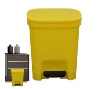 Step-On Trash Can With Lid - 10Liter Soft-Close Rectangular Waste Bin | Bathroom And Kitchen Garbage Can Foot Pedal, Odor Protection, And Invisible Bag Loop For Silent, Hands-Free