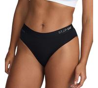 STEP ONE Bikini Brief Womens Underwear, 1 Pair, Underwear for Sensitive Skin, Moisture-Wicking Womens Bikini Briefs. Fabric Made from Organic Bamboo Black L