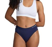 STEP ONE Bikini Brief Womens Underwear, 1 Pair, Underwear for Sensitive Skin, Moisture-Wicking Womens Bikini Briefs. Fabric Made from Organic Bamboo Navy L