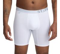 STEP ONE Mens Boxers Shorts, 1 Pair, Anti Chafing Underwear for Men, Moisture-Wicking Boxer Shorts with 3D Pouch. Fabric Made from Organic Bamboo White 6X-Large