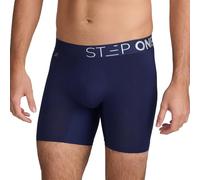 STEP ONE Mens Boxers Shorts, 1 Pair, Anti Chafing Underwear for Men, Moisture-Wicking Boxer Shorts with 3D Pouch. Fabric Made from Organic Bamboo Navy X-Large