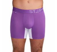 STEP ONE Mens Underwear Trunk Briefs, 1 Pair, Underwear for Men, Moisture Wicking, 3D Pouch + No Ride Up Trunk Briefs Made from Organic Bamboo Purple & White S