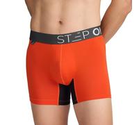 STEP ONE Mens Underwear Trunk Briefs, 1 Pair, Underwear for Men, Moisture Wicking, 3D Pouch + No Ride Up Trunk Briefs Made from bamboo viscose Orange 2XL
