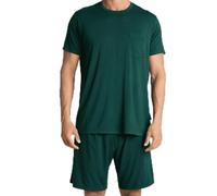 STEP ONE NiteKnit™ Pyjama Set | Cooling Sleepwear for Warm Sleepers | 6x More Breathable Than Cotton | Anti-Odour & Moisture-Wicking | Lightweight Viscose Blend Forest Green