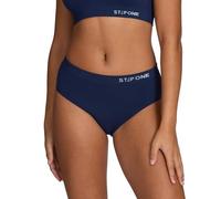 STEP ONE SmoothFit Bikini Brief. Ultra-Soft, Breathable Bamboo Moisture Wicking Underwear Women, Hypoallergenic Womens Underwear for Sensitive Skin, Moderate Coverage Navy Medium