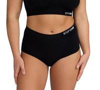 STEP ONE SmoothFit Boyleg Ladies Briefs. Ultra-Soft, Breathable Bamboo Moisture Wicking Underwear Women, Hypoallergenic Underwear for Women, Low Rise & Stretchy Black Small