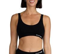STEP ONE Smoothfit Bra. Ultra-Soft Women's Everyday Bra, Lifts & Supports and Feels Invisible on, Breathable Bamboo Moisture Wicking with Removable Cups Black X-Small