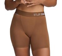 STEP ONE Womens Boxers Underwear, 1 Pair, Moisture-Wicking Boxer and Chafe-Reducing Underwear. Fabric Made from Organic Bamboo Brown S