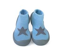 Step Ons: Half Sock and Half Shoe for Crawling Cruising and Walking! (6-12 Months, Blue Star) UK Size 3