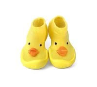 Step Ons: Half Sock and Half Shoe for Crawling Cruising and Walking! (6-12 Months, Yellow Chick) UK Size 3