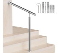 Step Railings Stair Railing for Outdoor Steps,100cm/39.4in Indoor Exterior Hand Rail Kit for 2-3 Steps,Transitional Hand Support Railing for Kids,Seniors,Pregnant,Porch & Deck Safety Stair Rails