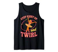 Step Right Up and Twirl Retro Carnival Design Tank Top