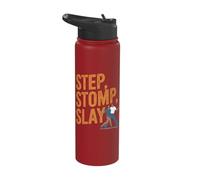 Step Stomp Slay - Funny Line Dancing Line Dancer Stainless Steel Insulated Water Bottle