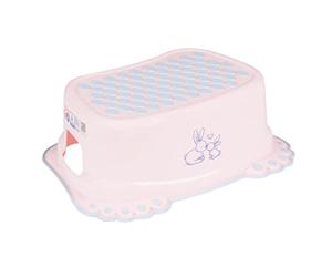 STEP STOOL by Tega Baby | Rabbits, Bunnies Pink | Non-Slip | Universal | For Brushing Teeth | Helping with Dishes | TÜV Certified | Light and Safe
