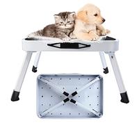 Step Stool, Folding One Step Ladder with Non-slip Mat, Lightweight Steel Kitchen Stool, Portable Caravan Steps, Small and Foldable, Holds up to 150kg