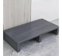 Step Stool for Bed & Kitchen, Non-Slip Base, Supports 220lbs, Indoor/Outdoor Use, Ideal for Seniors, Dark Gray (31.5x11.8x5.9in)