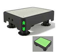 Step Stool for Elderly, Height Adjustable Bedside Half Step Stool, Glow-in-the-Dark, 600 LBS Capacity, Portable Non-Slip Safety Step Platform for Kitchen Bathroom RV Office Outdoor,Stable Mobility Aid