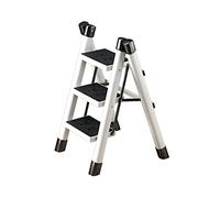 step stool ladder Sturdy Step Stool 3 Ladder Folding With Wide Pedal And Electrophoresis Process Ste(Carbon Steel a)