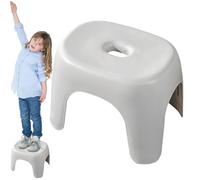Step Stool - Portable Lightweight Low Chair with Non-Slip Design | Versatile Footrest Chair for Kitchen, Living Room & Bathroom | Space-Saving Stool for Sitting, Reaching & Step | D