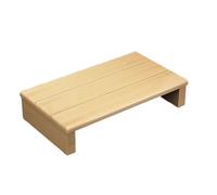 Step Stool - Solid Wood with Angle Iron Reinforcement, Antislip Pad Design, Environmental Health, Sturdy and Durable for Home Use, 80x30x15cm