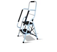 Step Stool with Handrail. Step Ladder, Non-Slip Steps, Portable, Durable and Sturdy, Wide pedal multi-use for household and office