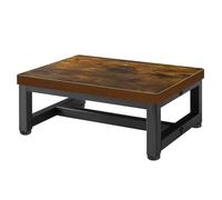 Step Stools for Adults,Heavy Duty Stepping Stools with 350-LBS Capacity,Bed Steps for High Beds for Adults,Rustic Brown Wood Step Stool with Non-Slip Rubber Feet,for Kitchen,Bedside Support.